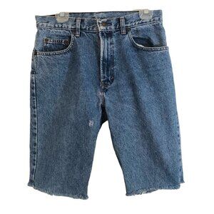 Gap Denim Shorts Distressed Med Wash Mens  32